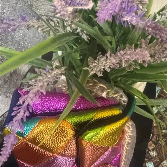 Kurt Geiger Rainbow Quilted Shoulder Bag, Mini - Picture 8 of 17